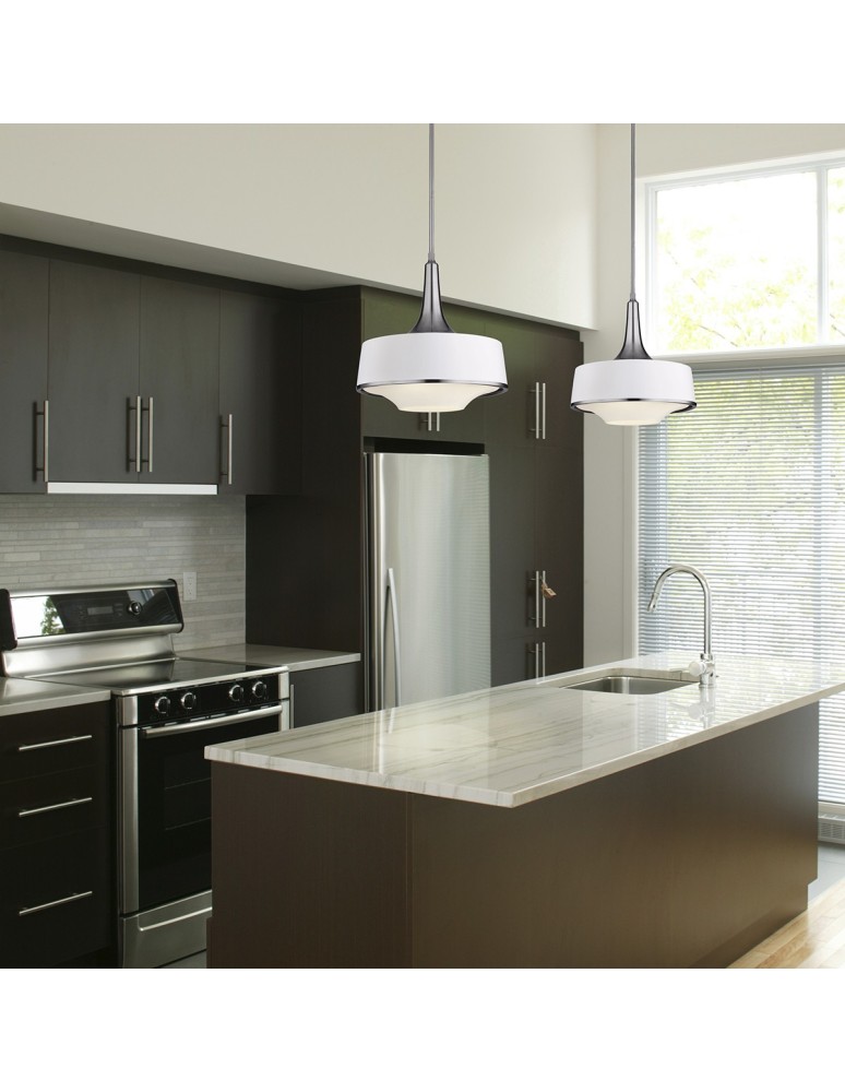 Pendant lamps - Elstead HOLLOWAY Pendant E27 4x75W Steel FE-HOLLOWAY-4P-W - product kolory-swiatla.pl 2