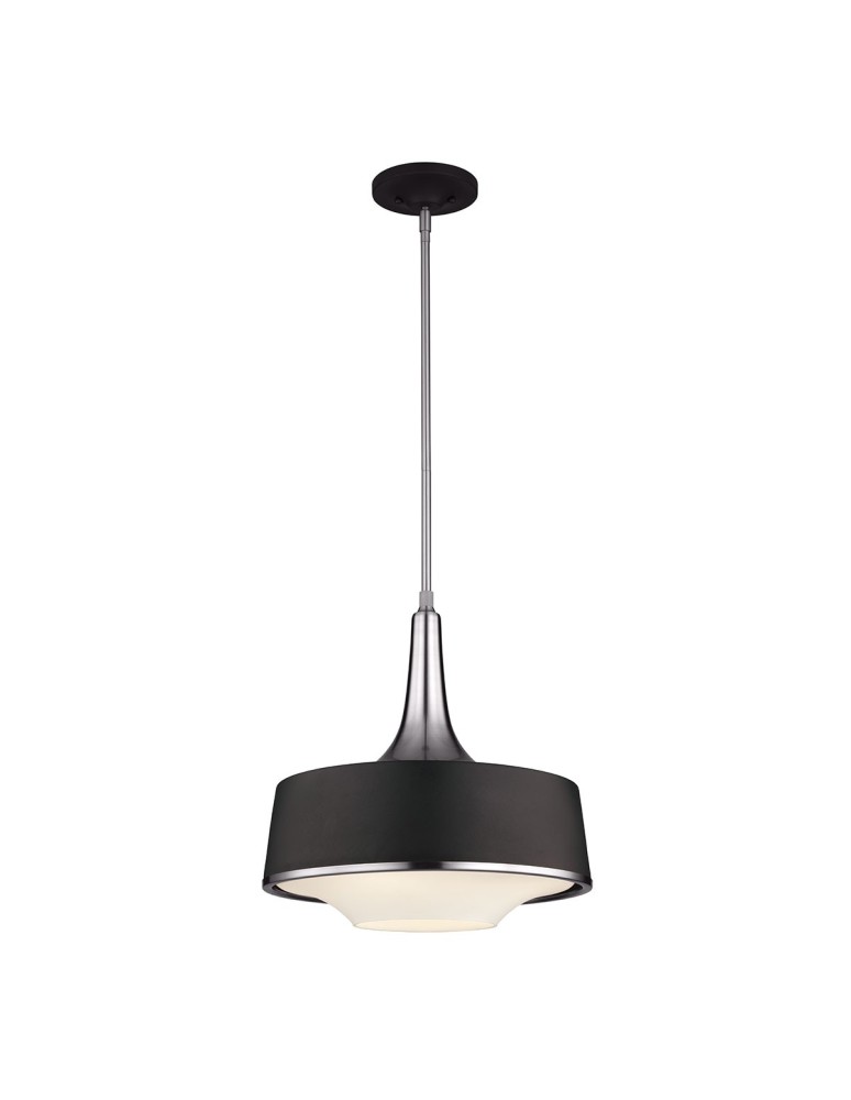 Pendant lamps - Elstead HOLLOWAY Pendant E27 4x75W Steel/White FE-HOLLOWAY-4P-B - product kolory-swiatla.pl 1
