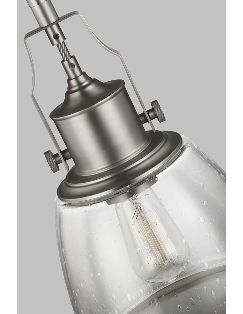 Pendant lamps - Elstead HOBSON Pendant E27 1x75W Nickel FE-HOBSON-P-M-SN - product kolory-swiatla.pl 3