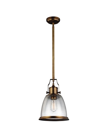 Elstead HOBSON Pendant E27 1x75W Antique Brass FE-HOBSON-P-M-AB