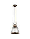 Elstead HOBSON Pendant E27 1x75W Antique Brass FE-HOBSON-P-M-AB