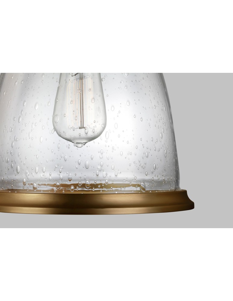 Pendant lamps - Elstead HOBSON Pendant E27 1x75W Antique Brass FE-HOBSON-P-M-AB - product kolory-swiatla.pl 3