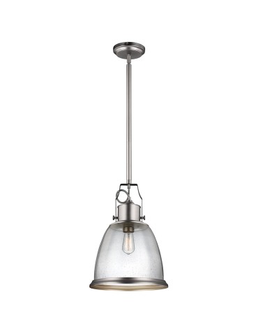 Elstead HOBSON Pendant E27 1x75W Nickel FE-HOBSON-P-L-SN