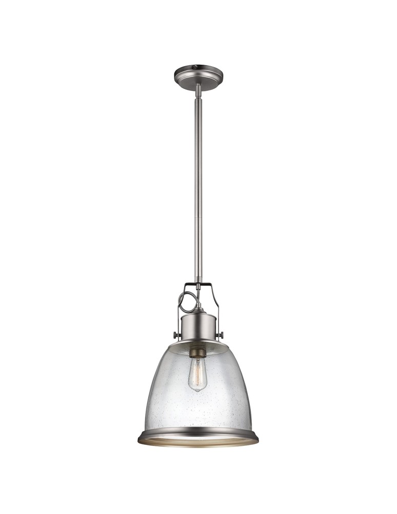 Pendant lamps - Elstead HOBSON Pendant E27 1x75W Nickel FE-HOBSON-P-L-SN - product kolory-swiatla.pl 1