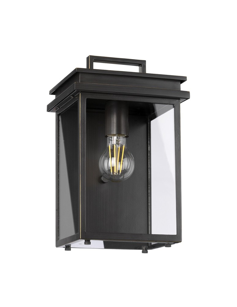Outdoor wall lamps - Elstead GLENVIEW Wall lamp E27 1x60W IP44 Antique Bronze FE-GLENVIEW-M - product kolory-swiatla.pl 2