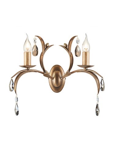 Elstead Lighting Interior Wall lamp LILY 2x60W E14 LL2 ANT BRZ