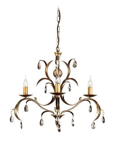 Elstead Lighting Interior Pendant LILY 3x60W E14 LL3 ANT BRZ.