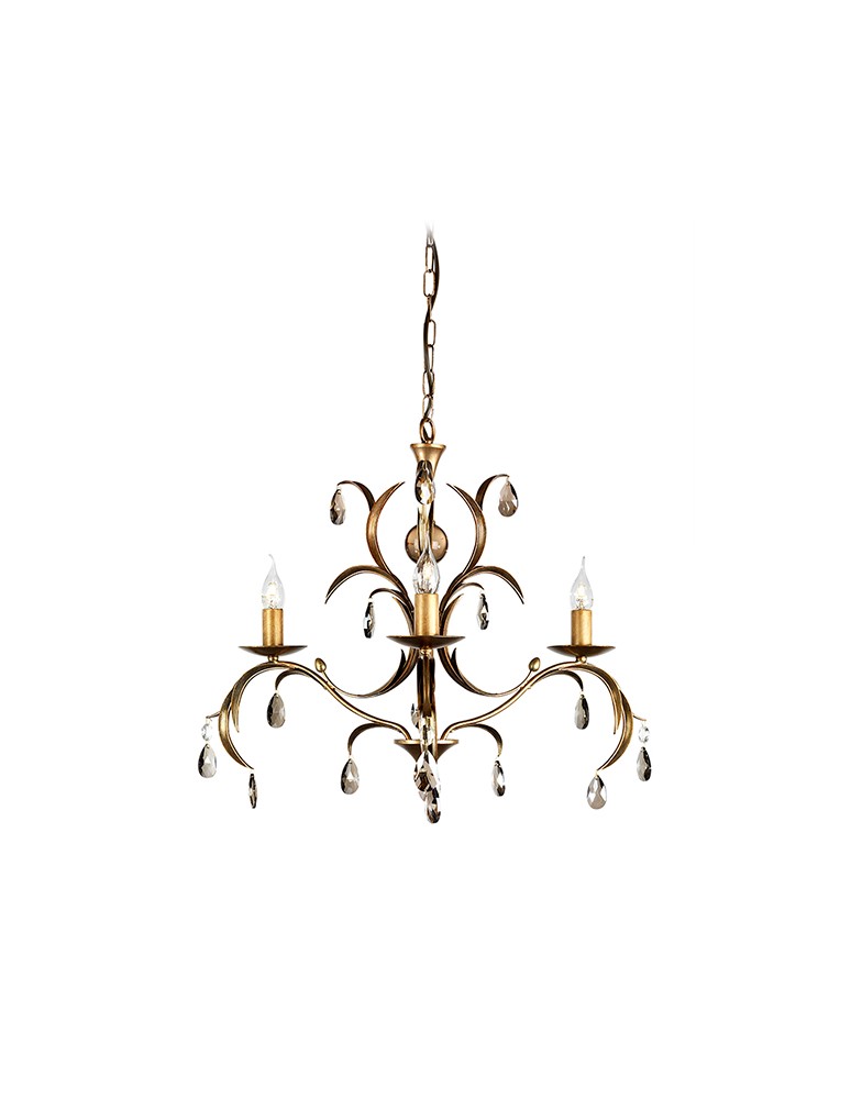 Chandeliers - Elstead Lighting Interior Pendant LILY 3x60W E14 LL3 ANT BRZ. - product kolory-swiatla.pl 1