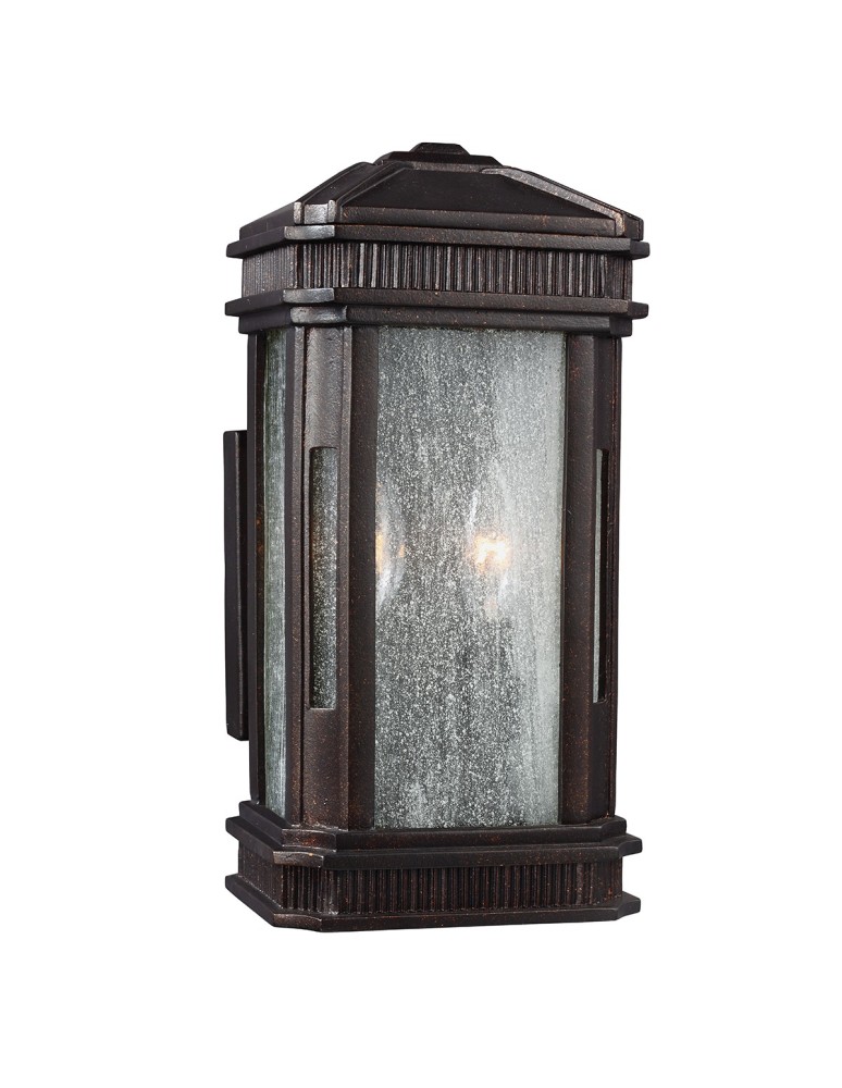 Outdoor wall lamps - Elstead FEDERAL Outdoor wall lamp E14 2x60W IP44 Brown FE-FEDERAL-S - product kolory-swiatla.pl 1