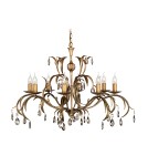 Chandeliers - Elstead Lighting Interior Pendant LILY 8x60W E14 LL8 ANT BRZ. - product 1