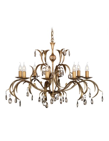 Elstead Lighting Interior Pendant LILY 8x60W E14 LL8 ANT BRZ.