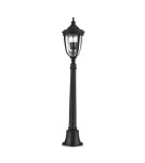 Standing garden lamps - Elstead ENGLISH BRIDLE Outdoor Standing E14 3x60W IP44 Black FE-EB4-M-BLK - product 1