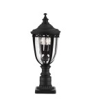 Standing garden lamps - Elstead ENGLISH BRIDLE Outdoor Standing E14 3x60W IP44 Black FE-EB3-M-BLK - product 1