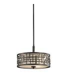 Pendant lamps with lampshade - Elstead Lighting Kichler Pendant LOOM 3x100W E27 KL/LOOM/P/B - product 1