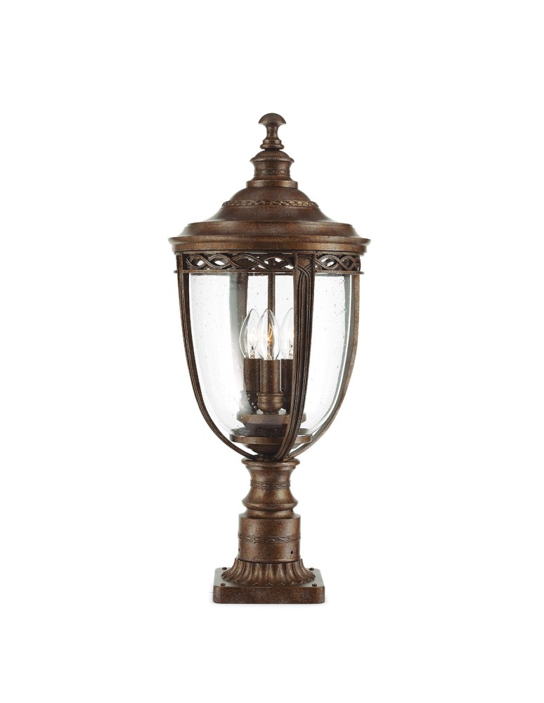Standing garden lamps - Elstead ENGLISH BRIDLE Outdoor Standing E14 3x60W IP44 Brown FE-EB3-L-BRB - product kolory-swiatla.pl 1
