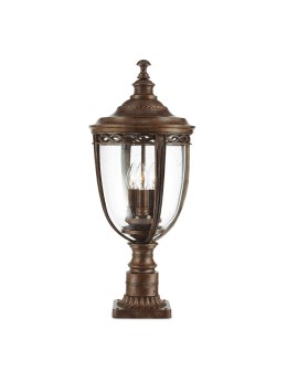 Elstead ENGLISH BRIDLE Stojąca Zewnętrzna E14 3x60W IP44 Brązowy FE-EB3-L-BRB