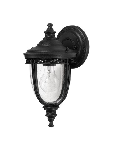 Elstead ENGLISH BRIDLE Wall lamp E27 1x60W IP44 Black FE-EB2-S-BLK