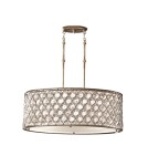Pendant lamps with lampshade - Elstead Lighting Feiss Pendant LUCIA OVAL 3x100W E27 FE/LUCIA/P/A - product 1
