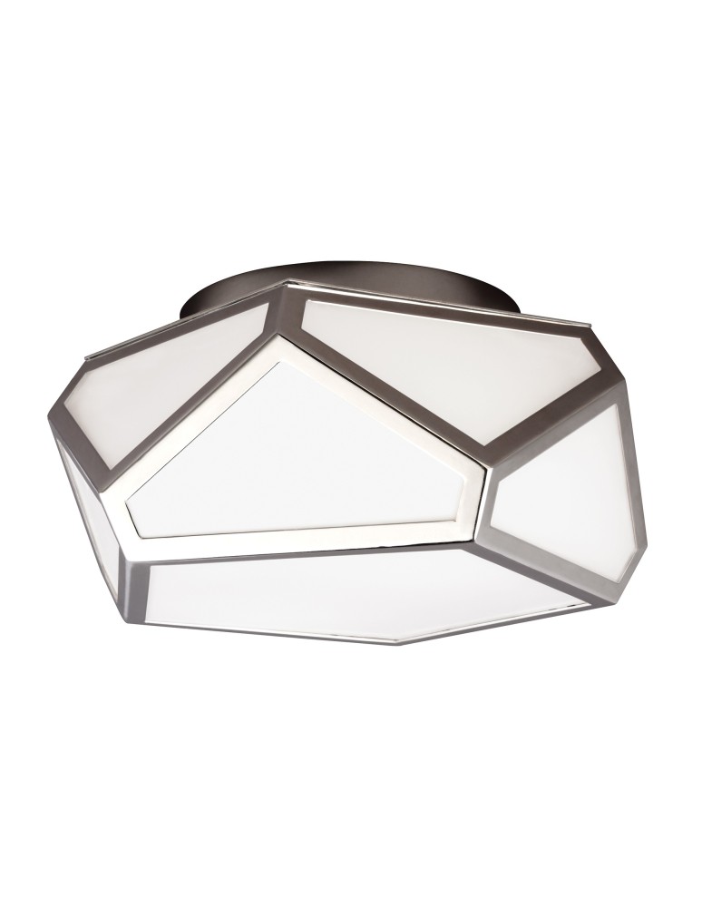 Lampy sufitowe - Elstead DIAMOND Plafon E27 2x60W Nikiel FE-DIAMOND-F - produkt kolory-swiatla.pl 1