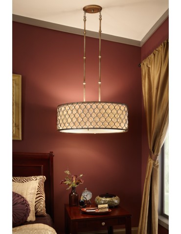 Elstead Lighting Feiss Wisząca LUCIA OVAL 3x100W E27 FE/LUCIA/P/A - produkt 2