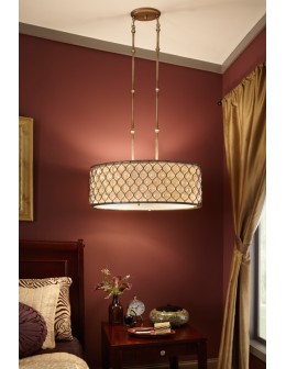 Elstead Lighting Feiss Pendant LUCIA OVAL 3x100W E27 FE/LUCIA/P/A - product 2