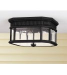 Outdoor ceiling lamps - Elstead COTSWOLD LANE Plafond E27 2x60W IP44 Black FE-COTSLN-F-BK - product 2