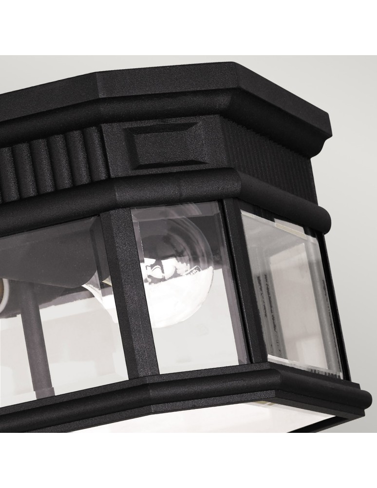 Outdoor ceiling lamps - Elstead COTSWOLD LANE Plafond E27 2x60W IP44 Black FE-COTSLN-F-BK - product kolory-swiatla.pl 3