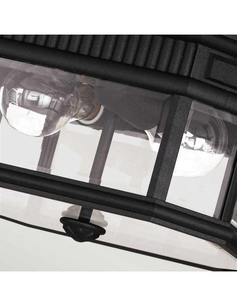 Outdoor ceiling lamps - Elstead COTSWOLD LANE Plafond E27 2x60W IP44 Black FE-COTSLN-F-BK - product kolory-swiatla.pl 4