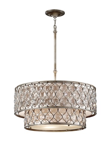 Elstead Lighting Feiss Pendant LUCIA 6x60W E27 FE/LUCIA/P/E 2TR