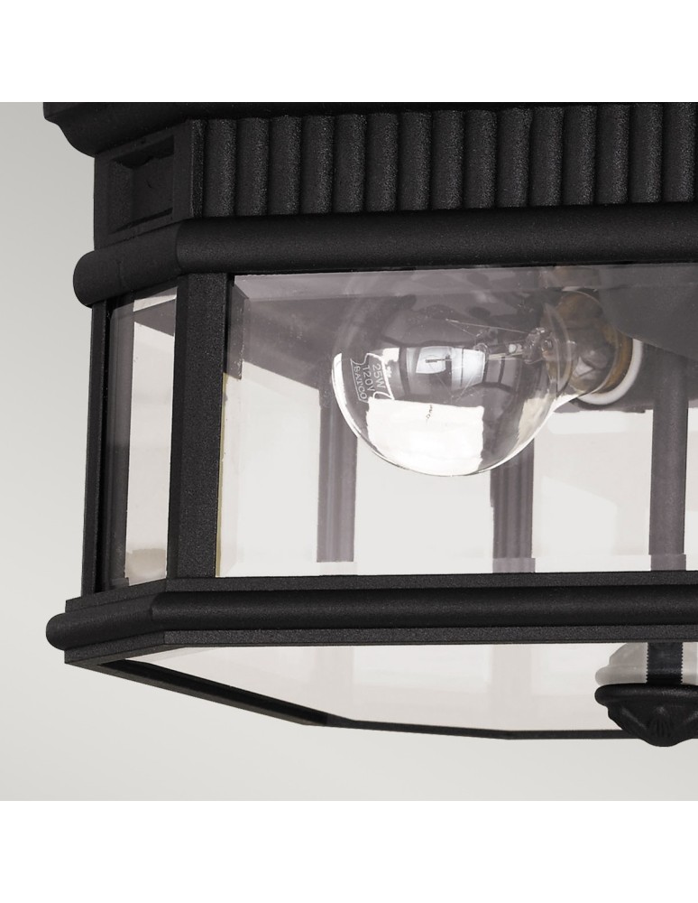 Outdoor ceiling lamps - Elstead COTSWOLD LANE Plafond E27 2x60W IP44 Black FE-COTSLN-F-BK - product kolory-swiatla.pl 5