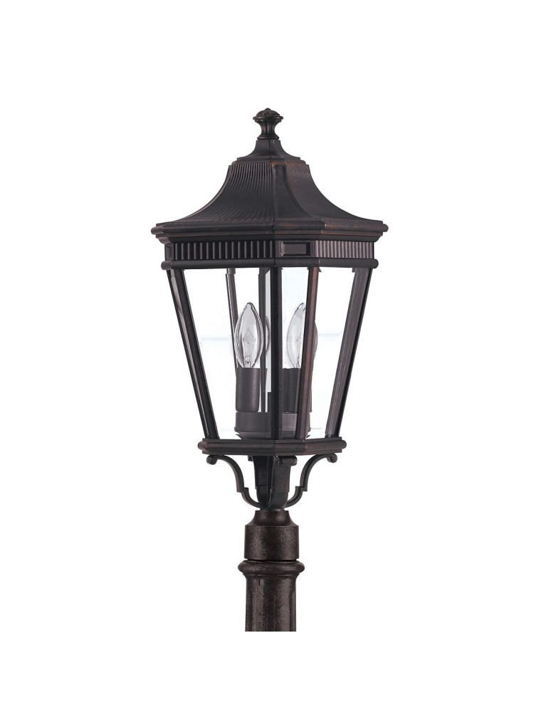 Standing garden lamps - Elstead COTSWOLD LANE Outdoor Standing E14 2x60W IP44 Brown FE-COTSLN4-M-GB - product kolory-swiatla.pl 2
