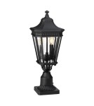 Standing garden lamps - Elstead COTSWOLD LANE Outdoor Standing E14 2x60W IP44 Black FE-COTSLN3-M-BK - product 1