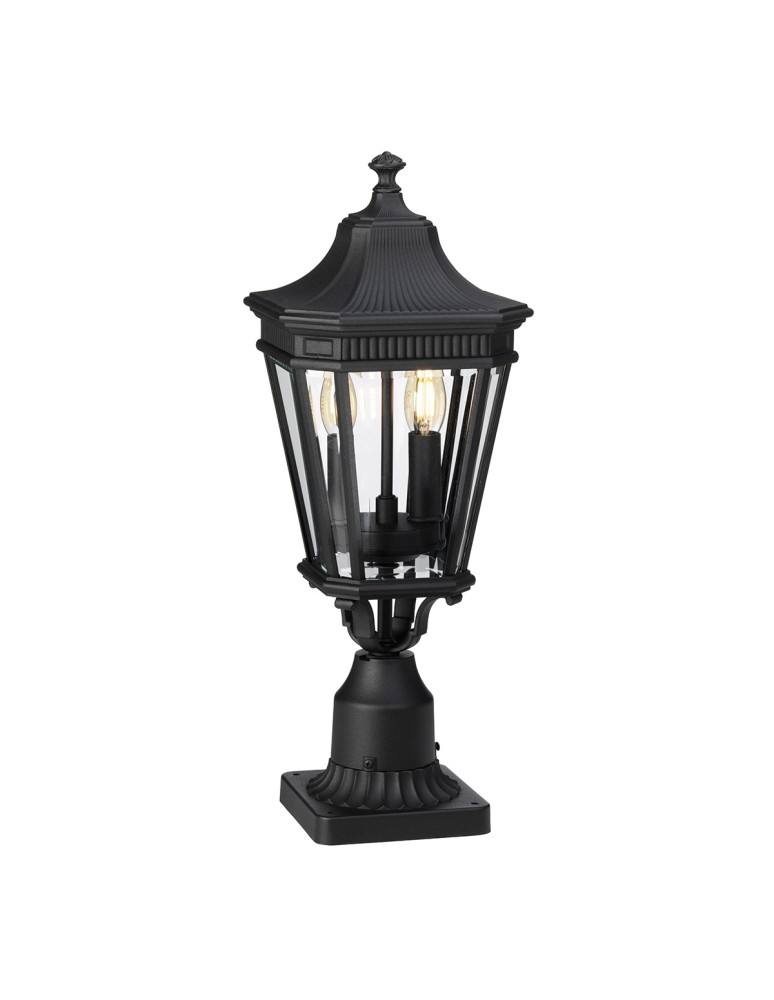 Standing garden lamps - Elstead COTSWOLD LANE Outdoor Standing E14 2x60W IP44 Black FE-COTSLN3-M-BK - product kolory-swiatla.pl 1