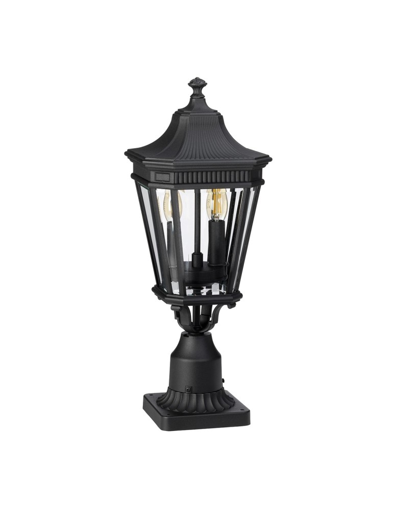 Standing garden lamps - Elstead COTSWOLD LANE Outdoor Standing E14 2x60W IP44 Black FE-COTSLN3-M-BK - product kolory-swiatla.pl 2