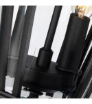 Standing garden lamps - Elstead COTSWOLD LANE Outdoor Standing E14 2x60W IP44 Black FE-COTSLN3-M-BK - product 4
