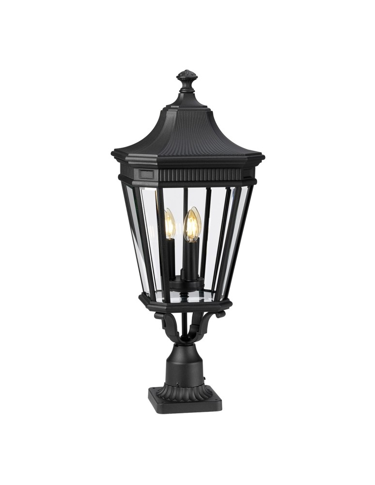 Standing garden lamps - Elstead COTSWOLD LANE Outdoor Standing E14 3x60W IP44 Black FE-COTSLN3-L-BK - product kolory-swiatla.pl 1