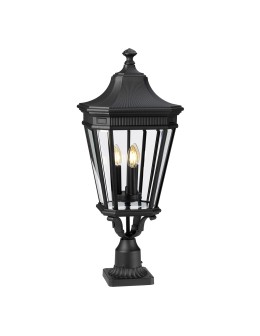 Elstead COTSWOLD LANE Outdoor Standing E14 3x60W IP44 Black FE-COTSLN3-L-BK