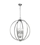 Hampton style pendant lamps - Elstead CORINNE Pendant E14 6x60W Nickel FE-CORINNE-6P-L - product 1