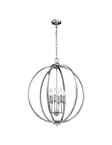 Elstead CORINNE Pendant E14 6x60W Nickel FE-CORINNE-6P-L