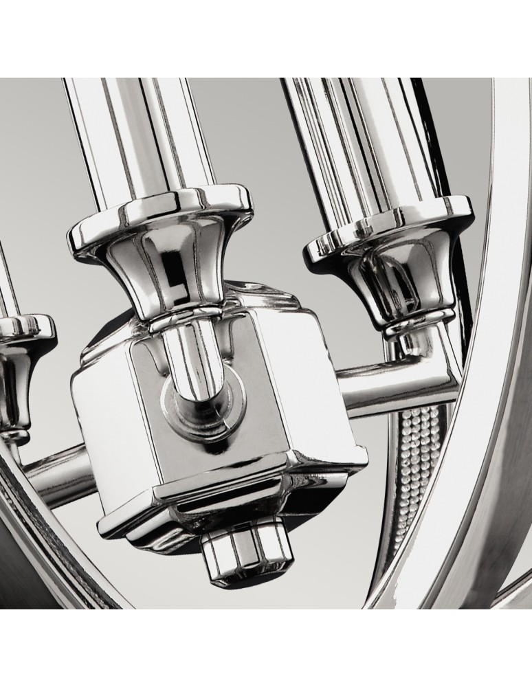Hampton style pendant lamps - Elstead CORINNE Pendant E14 3x60W Nickel FE-CORINNE-3P-S - product kolory-swiatla.pl 5