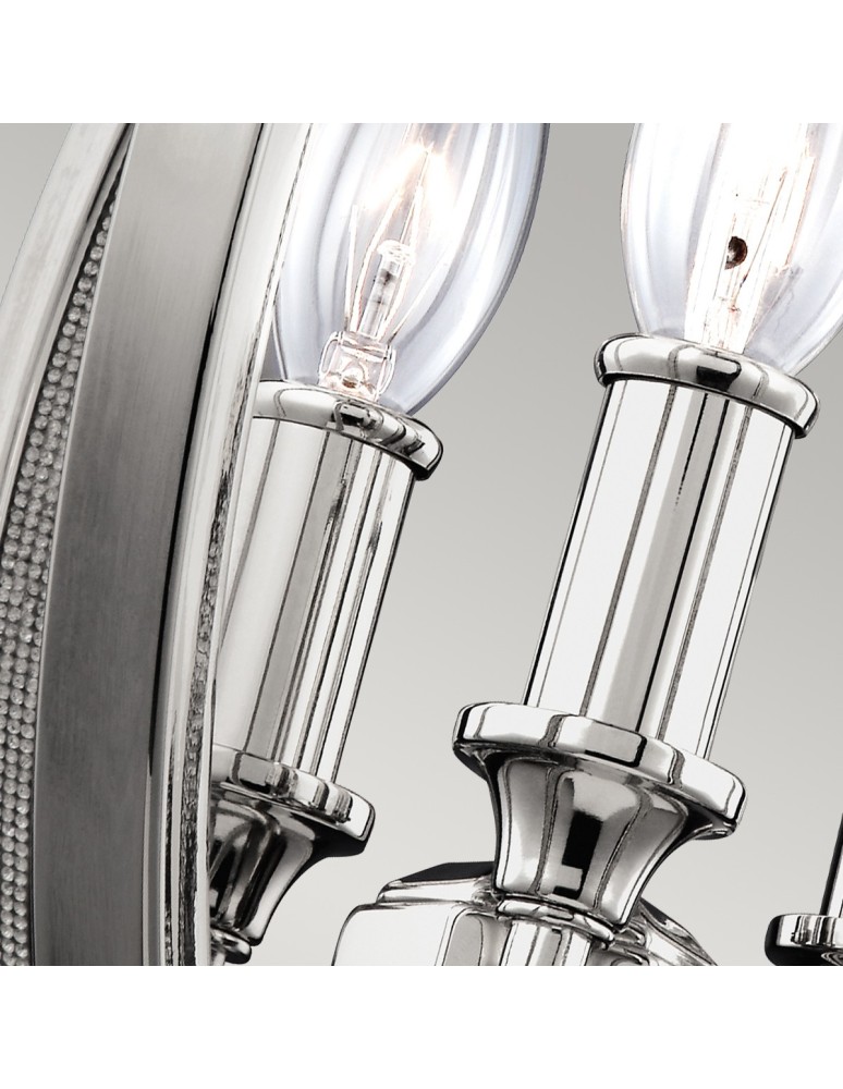 Hampton style pendant lamps - Elstead CORINNE Pendant E14 3x60W Nickel FE-CORINNE-3P-S - product kolory-swiatla.pl 6