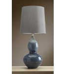 Table lamps with lampshade - LUIS COLLECTION LAPIS GOURD 1x60W E27 LAPIS GOURD/TL Table Lamp. - product 1