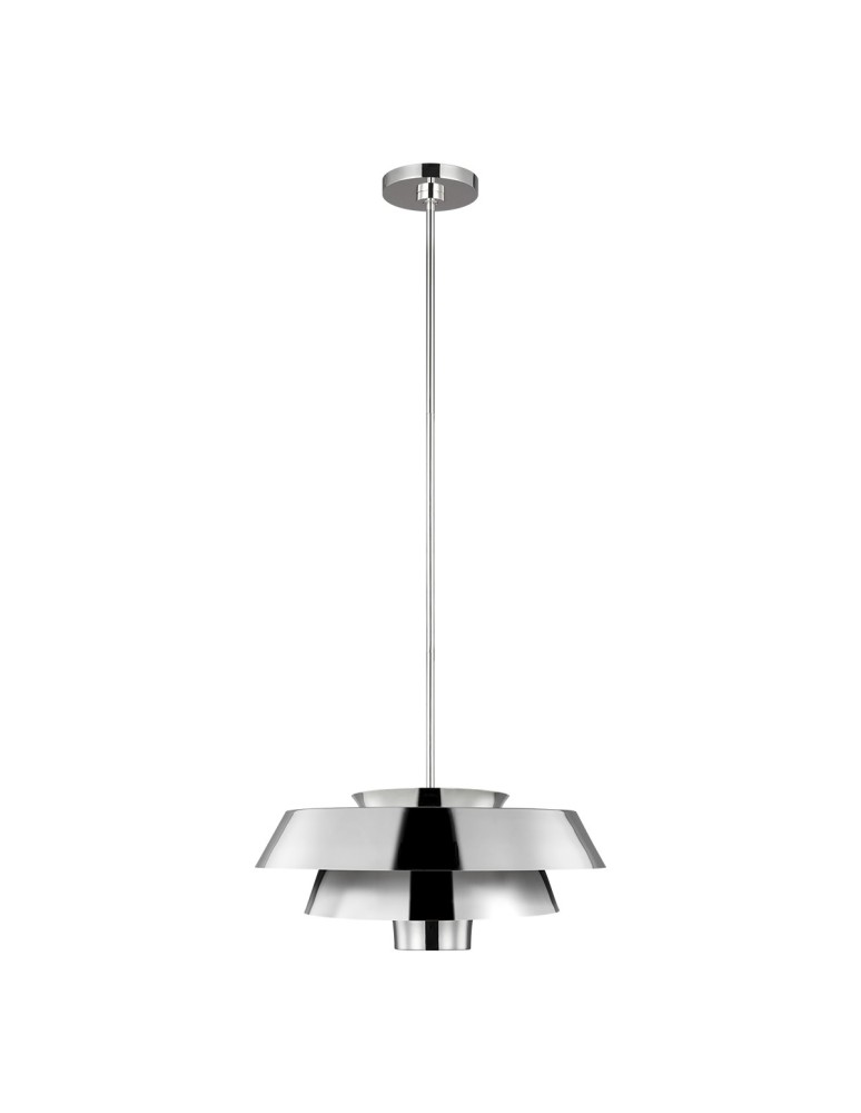 Pendant lamps - Elstead BRISBIN Pendant E27 1x60W Nickel FE-BRISBIN-PN - product kolory-swiatla.pl 1