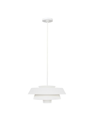 Elstead BRISBIN Pendant E27 1x60W White FE-BRISBIN-MW