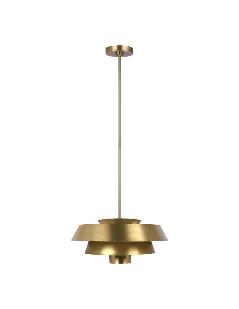 Pendant lamps - Elstead BRISBIN Pendant E27 1x60W Brass FE-BRISBIN-BB - product kolory-swiatla.pl 1