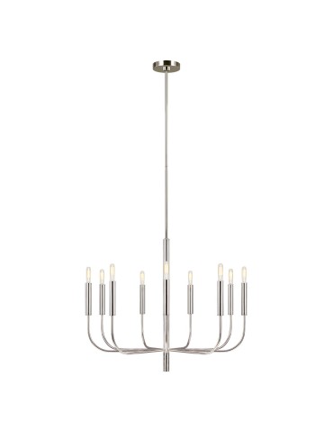 Elstead BRIANNA Chandelier E14 9x60W Nickel FE-BRIANNA9-PN