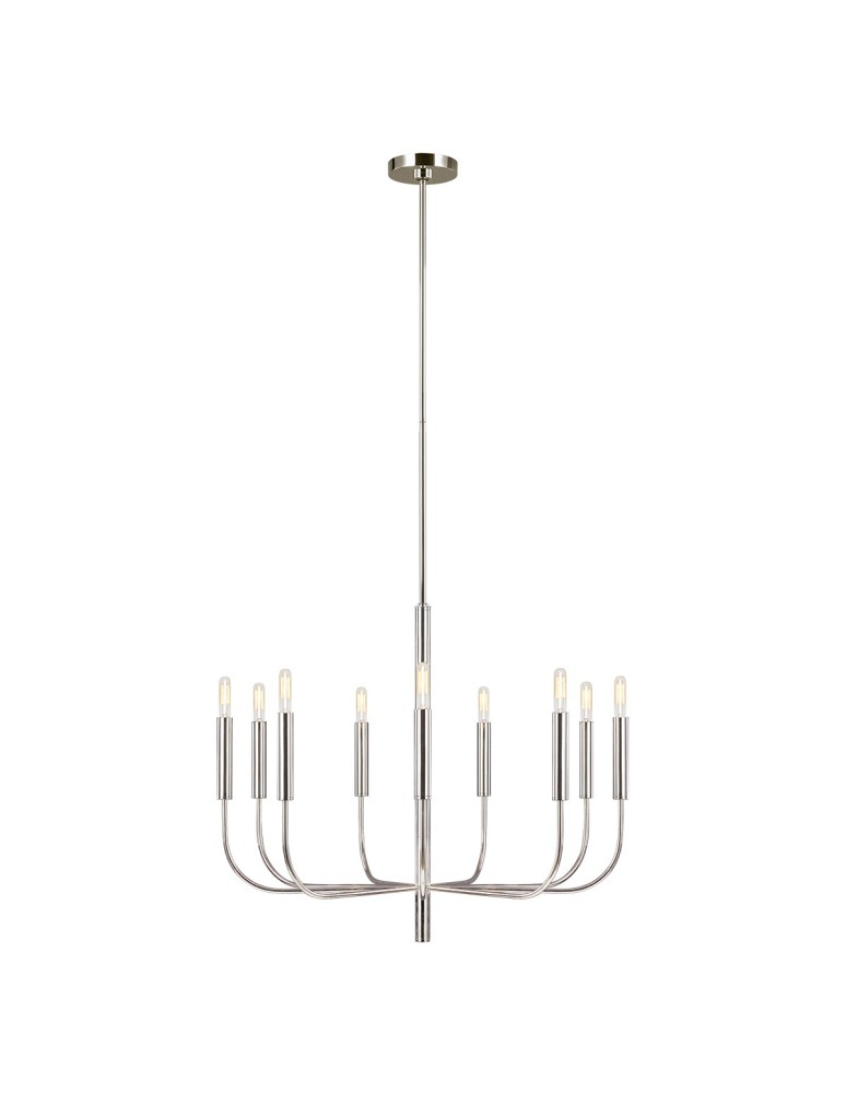 Chandelier chandeliers - Elstead BRIANNA Chandelier E14 9x60W Nickel FE-BRIANNA9-PN - product kolory-swiatla.pl 1