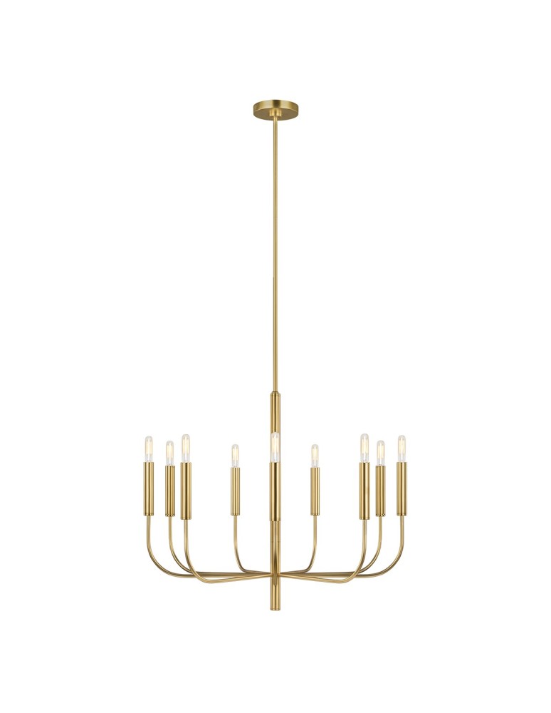 Chandelier chandeliers - Elstead BRIANNA Chandelier E14 9x60W Brass FE-BRIANNA9-BB - product kolory-swiatla.pl 1