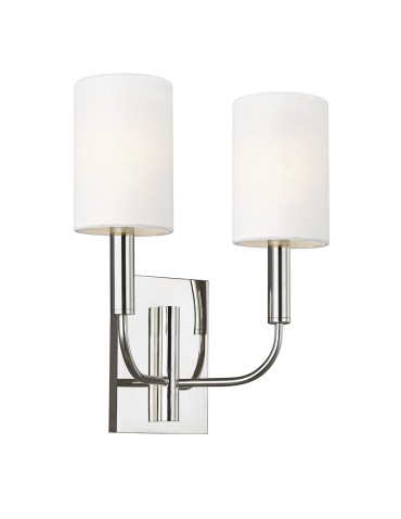 Elstead BRIANNA Wall lamp E14 2x60W Nickel FE-BRIANNA2-PN