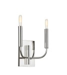 Wall lamps with lampshade - Elstead BRIANNA Wall lamp E14 2x60W Nickel FE-BRIANNA2-PN - product 2